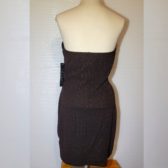 Trixxi strapless black multicolor sparkle dress - Picture 4 of 5